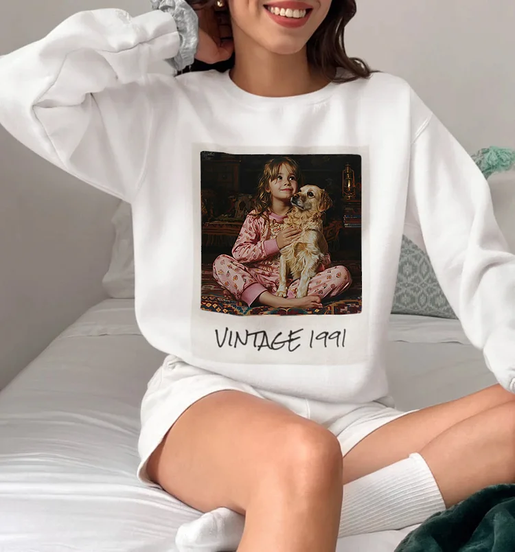 Unisex Custom Vintage Photo And Year Shirt Hoodie Sweatshirt