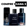 ZESTAW 3 Perfumy importowane - Sauvage Dior | Niebieski Chanel | 212 VIP czarny + ekskluzywny prezent.