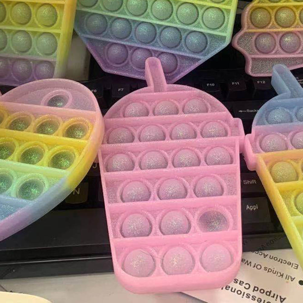 

Silicone Glitter Drink Cup Push Bubble Sensory Toy Anti Stress Fidget Toys, 501 Original