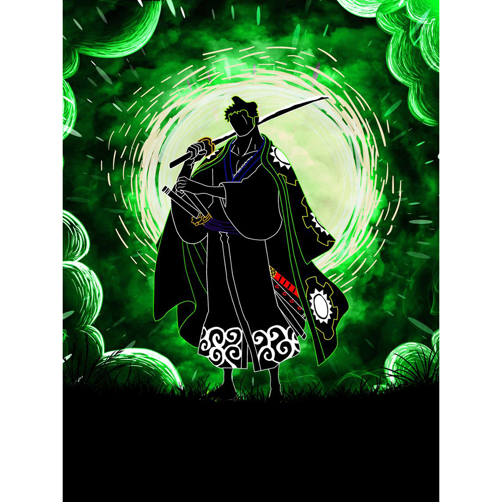 Anime Silhouette 30*40cm(canvas) full round drill diamond painting