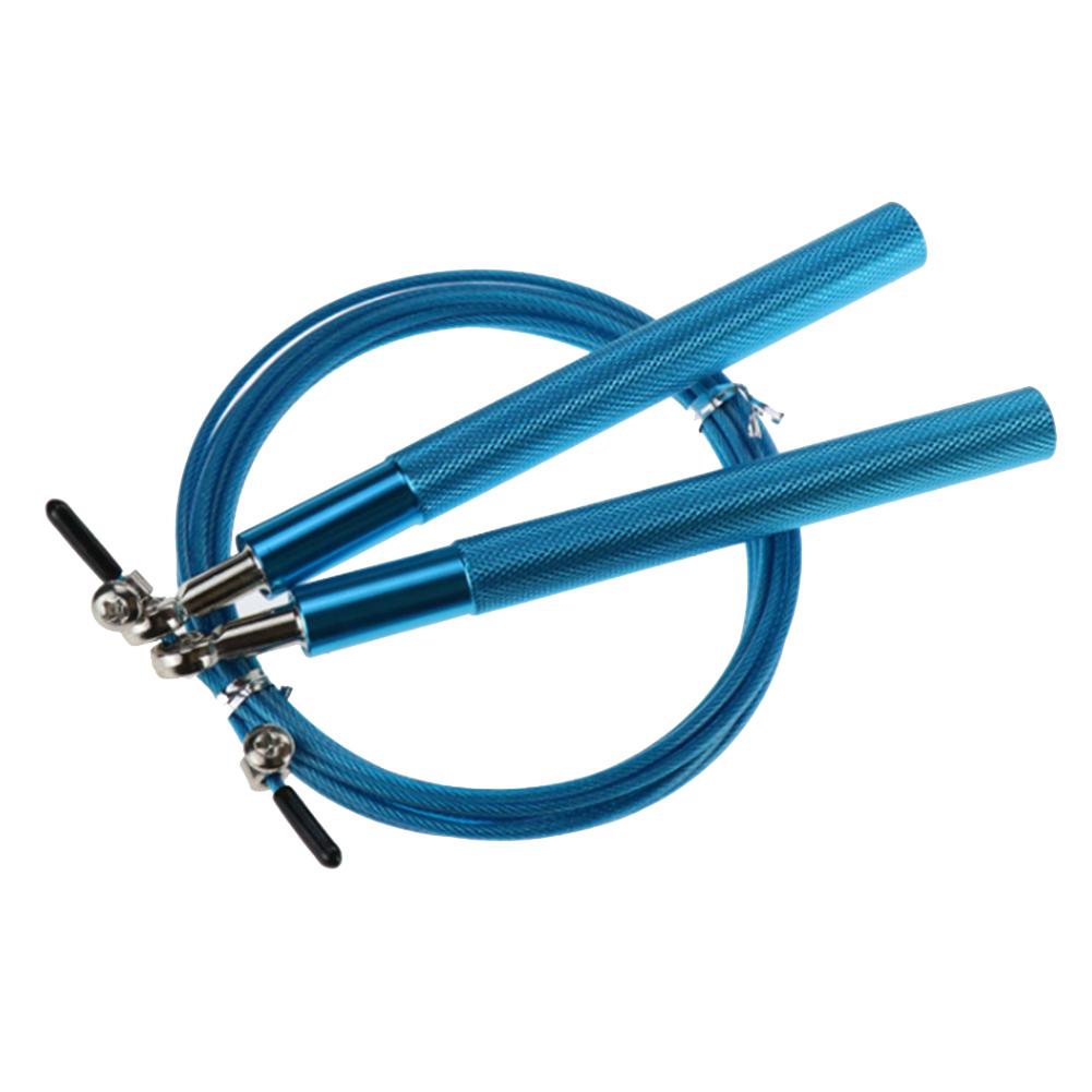 

Aluminum Handle Steel Wire Jump Rope Ball Bearing Body Rope Cable, Blue, 501 Original