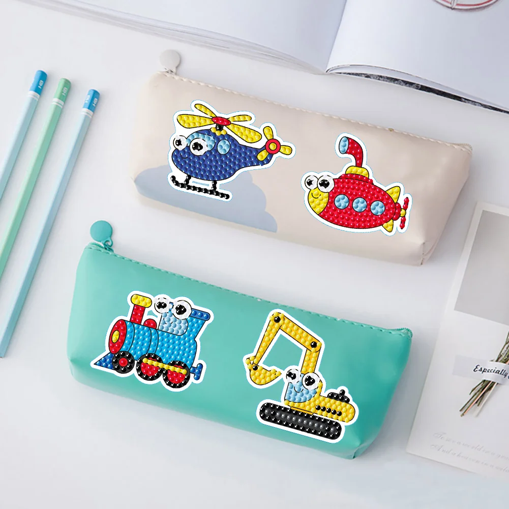 2pcs Diamonds Art Mosaic Stickers Paint by Numbers DIY Home Decor