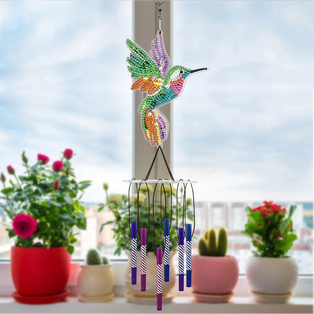 DIY Diamond Animal Wind Chime Pendant