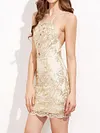 Lacy Hollow Condole Belt Mini Dress