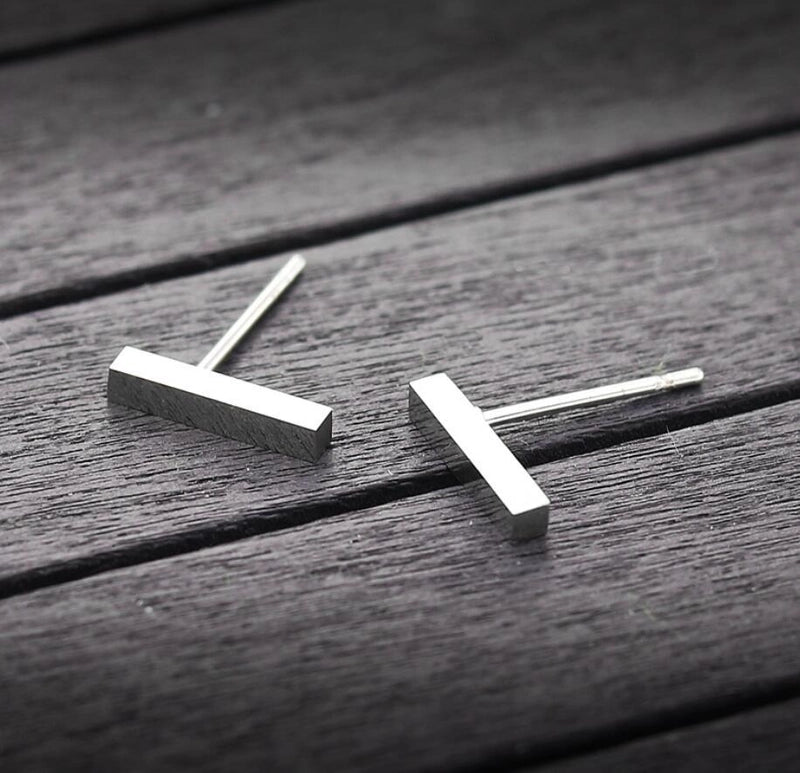 Minimalist Geometric 304 Stainless Steel No Inlaid 18K Gold Plated Ear Studs