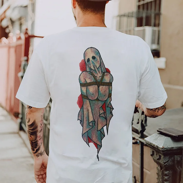 Bound Ghost Woman Print Men's T-shirt