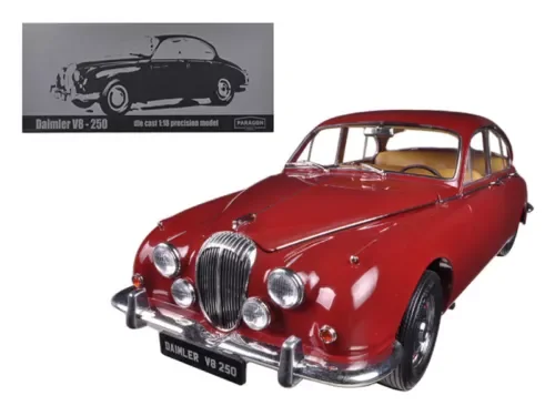 Dronehint 1967 Daimler V8-250 Regency Maroon Limited to 3000pc 1/18 Diecast Model Car by P Parts
