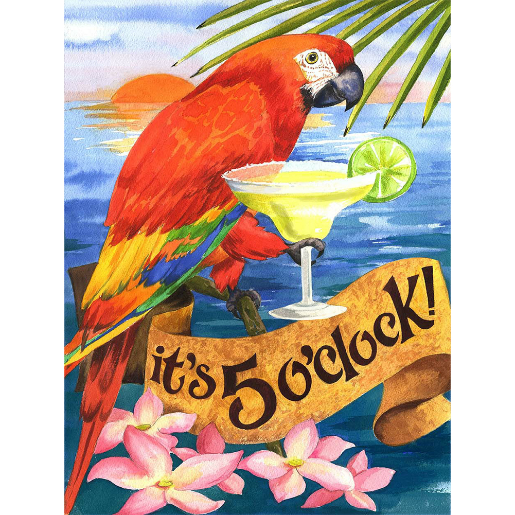 

(Multi-Size) Vacation Parrot - Round/Square Drill Diamond Painting - 30*40CM, Round diamond, 501 Original