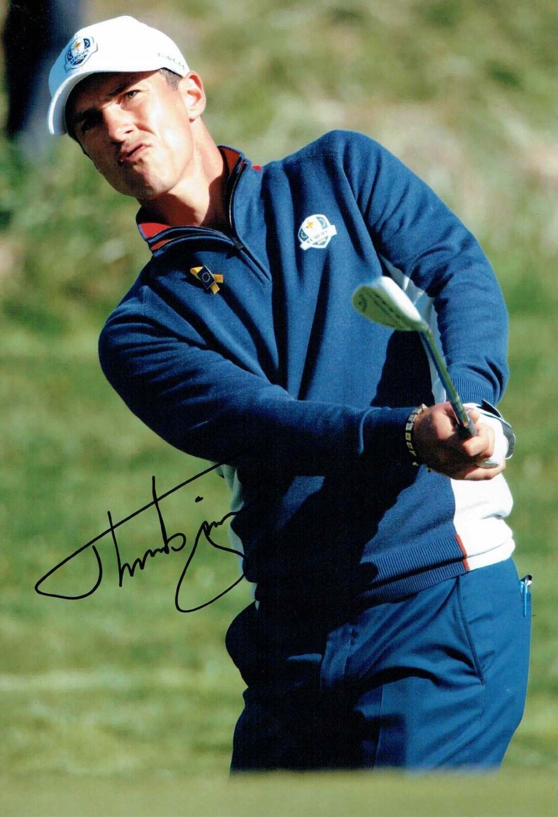 Thorbjorn OLESEN SIGNED Autograph Photo Poster painting 2 AFTAL COA Golf Ryder Cup Winner 2018