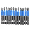 12pcs/set Magnetic Screwdriver S2 Steel Phillips Electric Screw Driver Bits