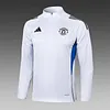 Joyfball 2025/2026 Manchester United Half-Pull Training Suit White Football Shirt 1:1 Thai Quality
