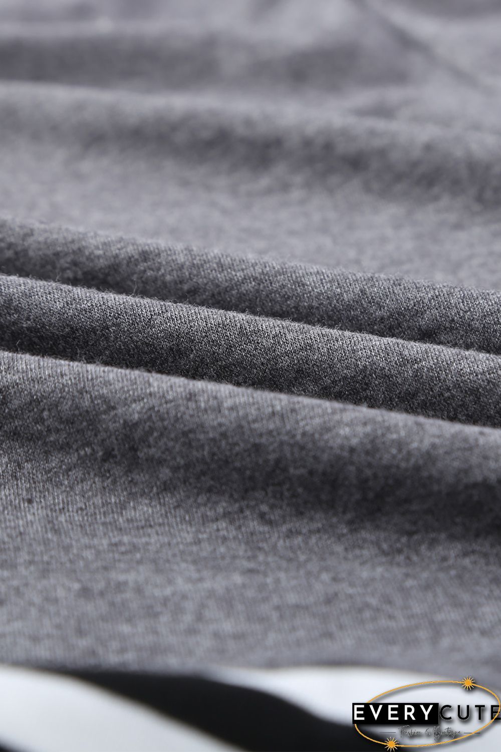 Striped Patchwork Gray Tunic Top