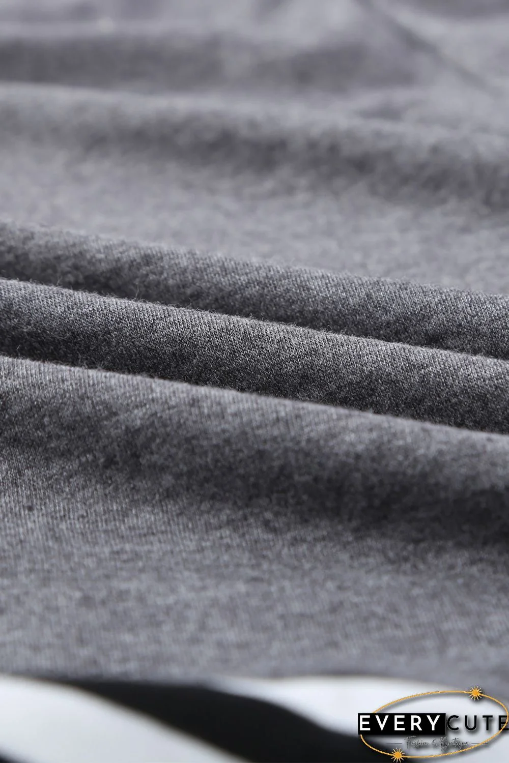 Striped Patchwork Gray Tunic Top