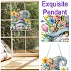 Diamond Painting Acrylic Single Side Drill Easter Dwarf Pendant Charms Kits for Adults Home Window Decor