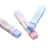 20PCS Classic Rainbow Floral Rectangle Erasers for Kids Student Office Exam Stationery Gift