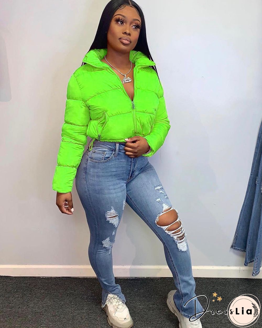 Women Thick Winter Oversize Loose Zipper Jacket Coat