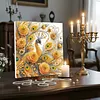 Framed Diamond Painting - Special Shaped - Peacock (25x25cm)