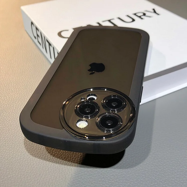 INS Round Lens Camera Protection Phone Case For iPhone 15 14 13 12 11 Pro Max XR X 7 8 14 Plus Clear Shockproof Soft Matte Cover