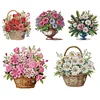 Flower Basket-Partial Special Shaped Diamond Painting 30*30CM