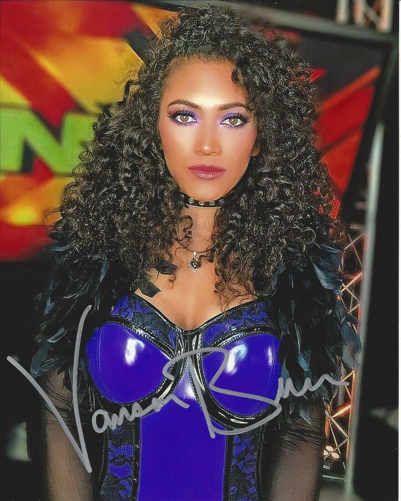 Vanessa Bourne Autographed 8x10 WWE#6