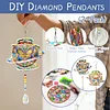 2pcs DIY Diamond Painting Butterfly Wind Chimes Crystal Window Suncatcher Craft Set Birthday Gifts Home Garden Decor