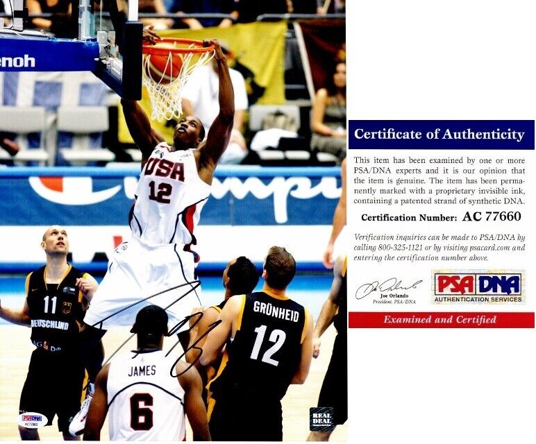 Dwight Howard Signed TEAM USA 11x14 inch Photo Poster painting - Atlanta Hawks - PSA/DNA COA