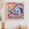 Diamond Painting-DIY Crystal Rhinestone Dolphin