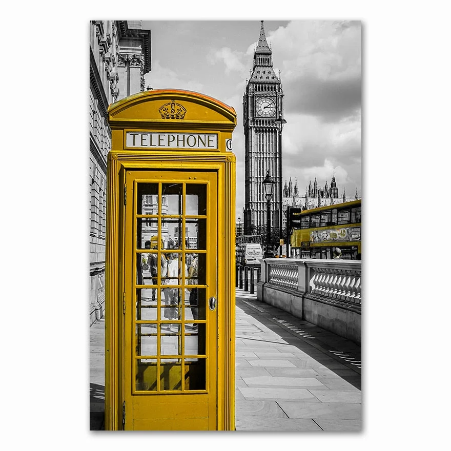 Nordic s And Prints Paintings For Living Room Wall Art Decorative Pictures Canvas Print City London Paris Landscape