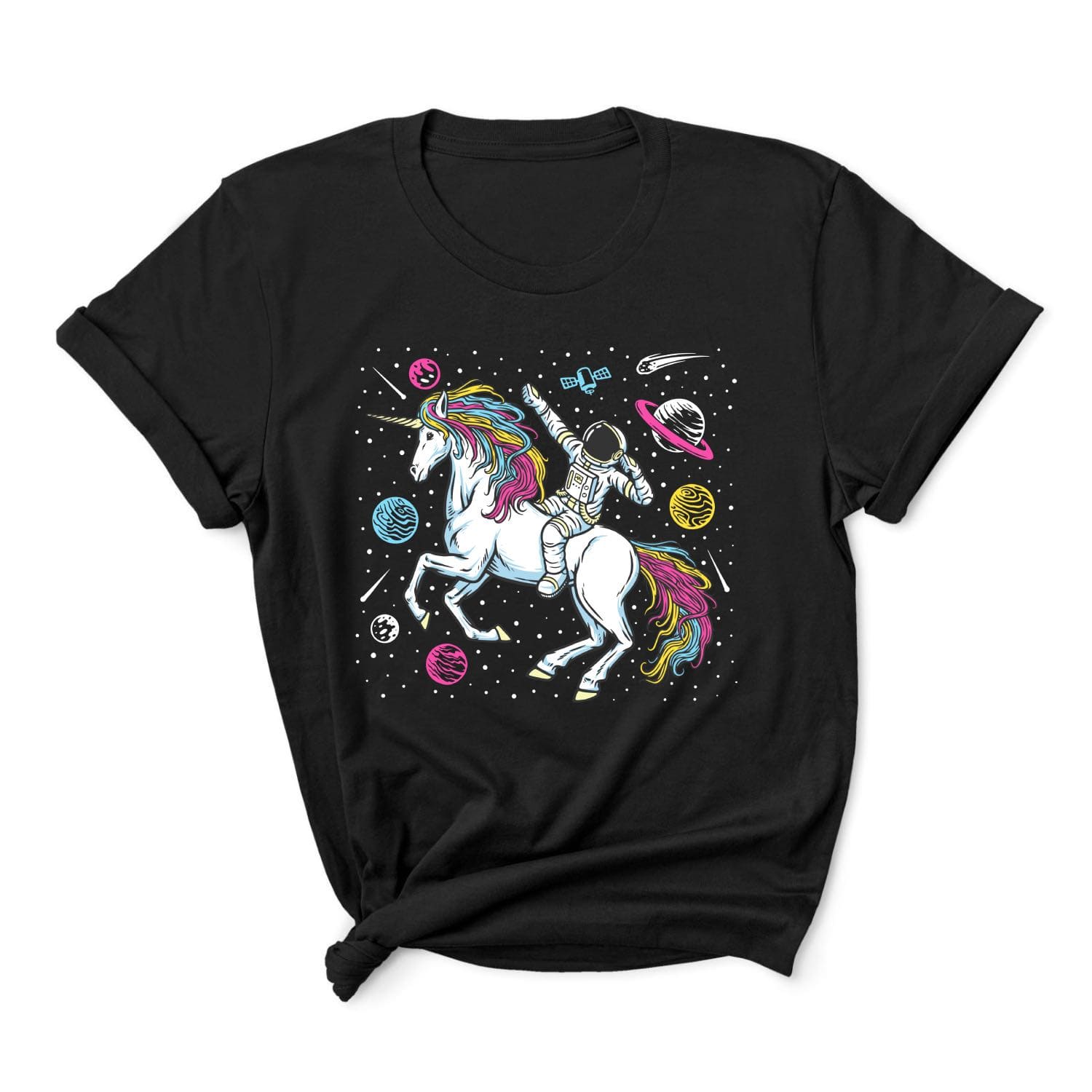 Pansexual t-shirt space unicorn
