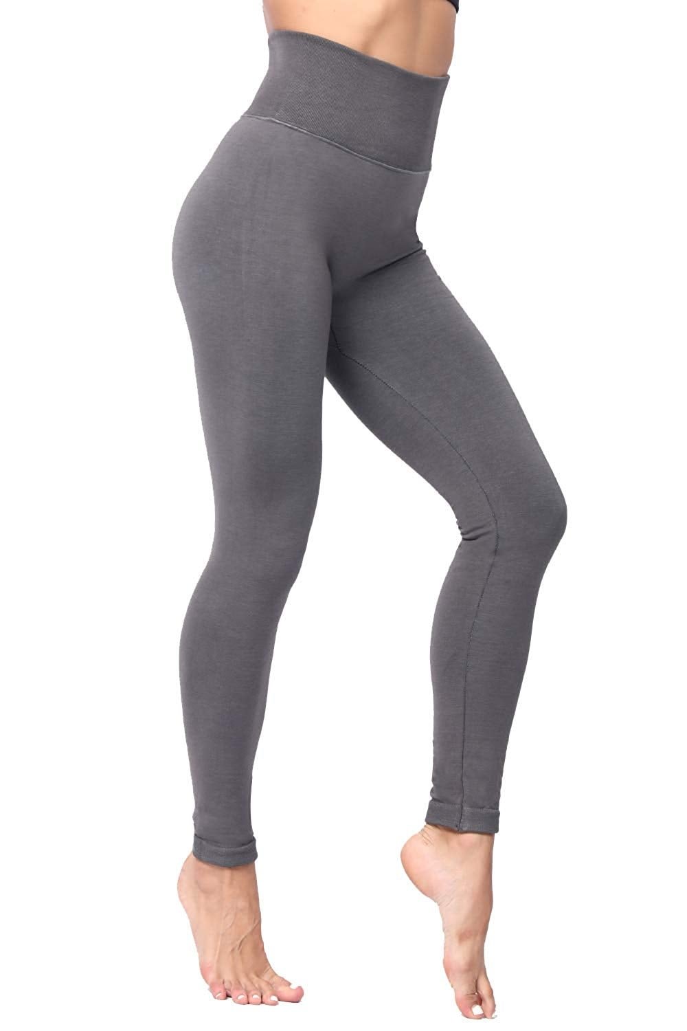 Women'sHigh Waist Tummy Control Leggings Winter Warm Fleece Lined Seamless Thick Pants