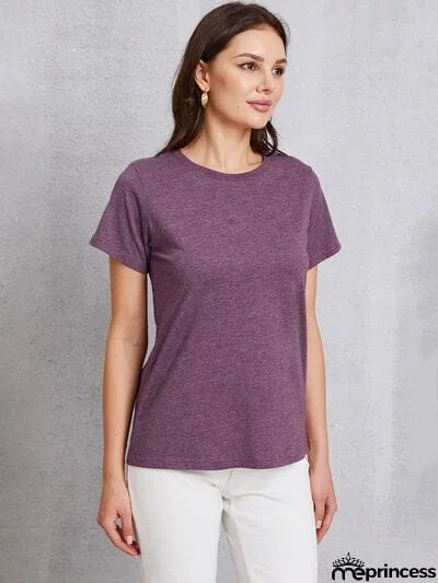 Round Neck Short Sleeve T-Shirt