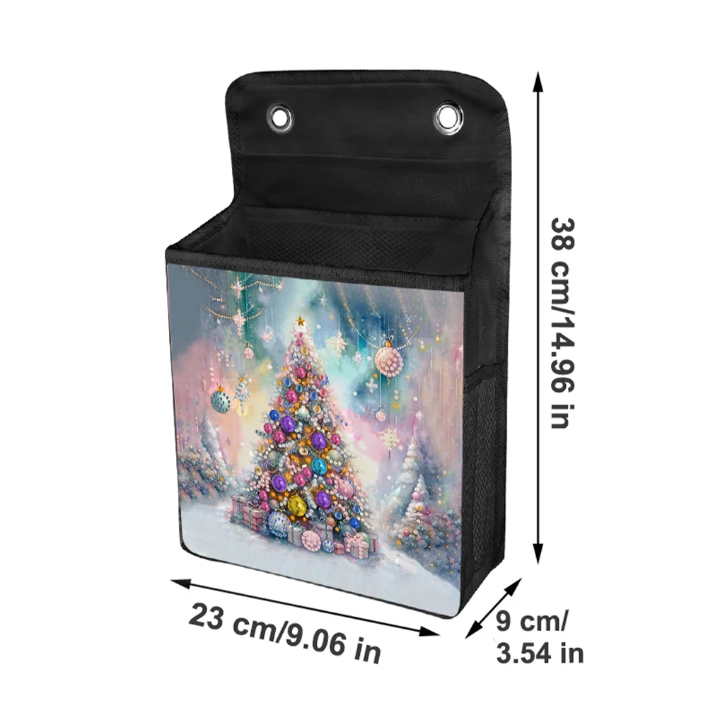 5D DIY Christmas Tree Diamond Painting Hanging Storage Bag Diamond Art Organizer Box Home Decor 