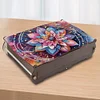 (US Local)Diamond Painting Storage Box DIY 5D Diamond Painting Jewelry Box (Pattern C)
