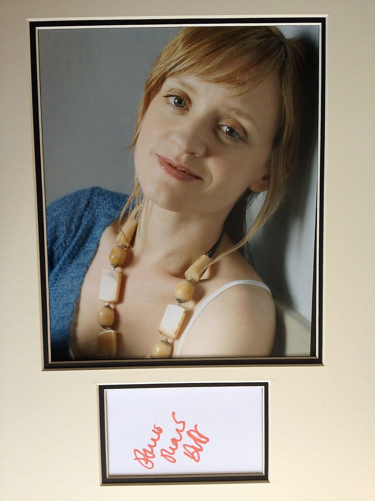 ANNE MARIE DUFF - TOP ACTRESS - SHAMELESS - SUPERB SIGNED COLOUR Photo Poster painting DISPLAY