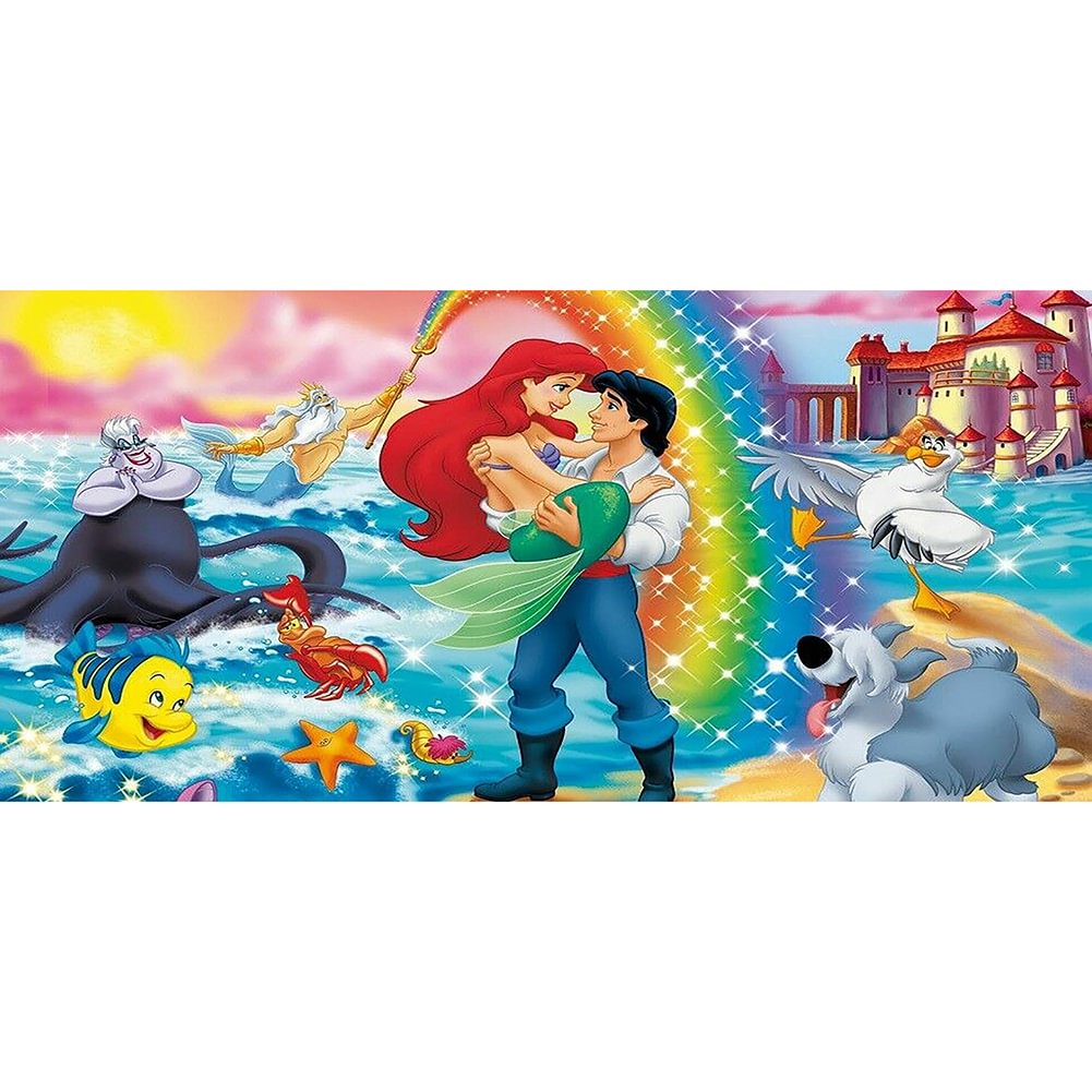 Full Round Diamond Painting Disney Princess (80*40cm)