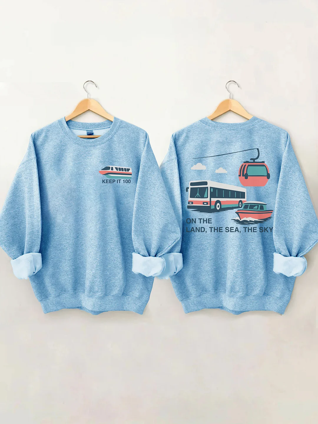 On The Land The Sea The Sky Sweatshirt