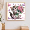 Flower Kitten - Crystal Rhinestone Diamond Painting