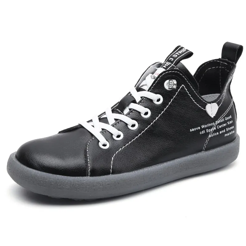 2021 Fashion Women's Genuine Leather Boots Ankle Boots Ladies Platform Shoes Woman Lace Up Beige Sneakers Designer zapatos mujer