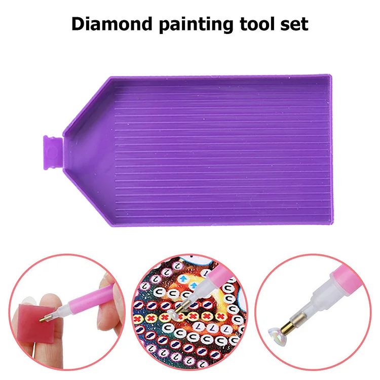 PP Plastic Trays Stackable DIY Rhinestone Plate Tray with Divider Art  Accessories with Mini Gate On The Tip for Diamond Painting