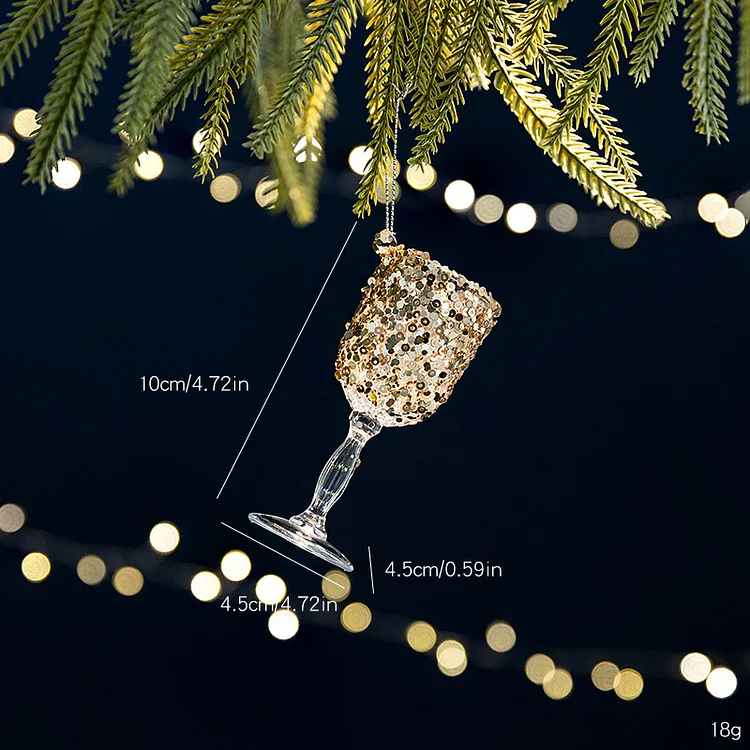 Christmas decorations, transparent acrylic ornaments, crystal pendants, Christmas tree decorations VOCOSI VOCOSI