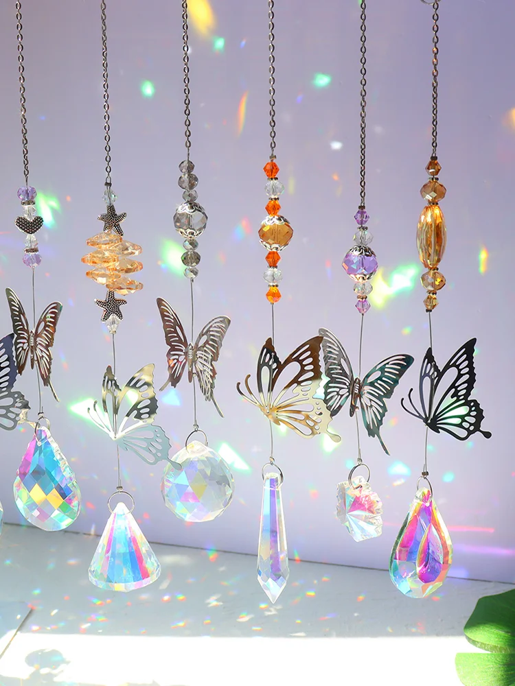 Crystal Windchimes Sunlight Catching Hanging Pendant Light Catcher Jewelry