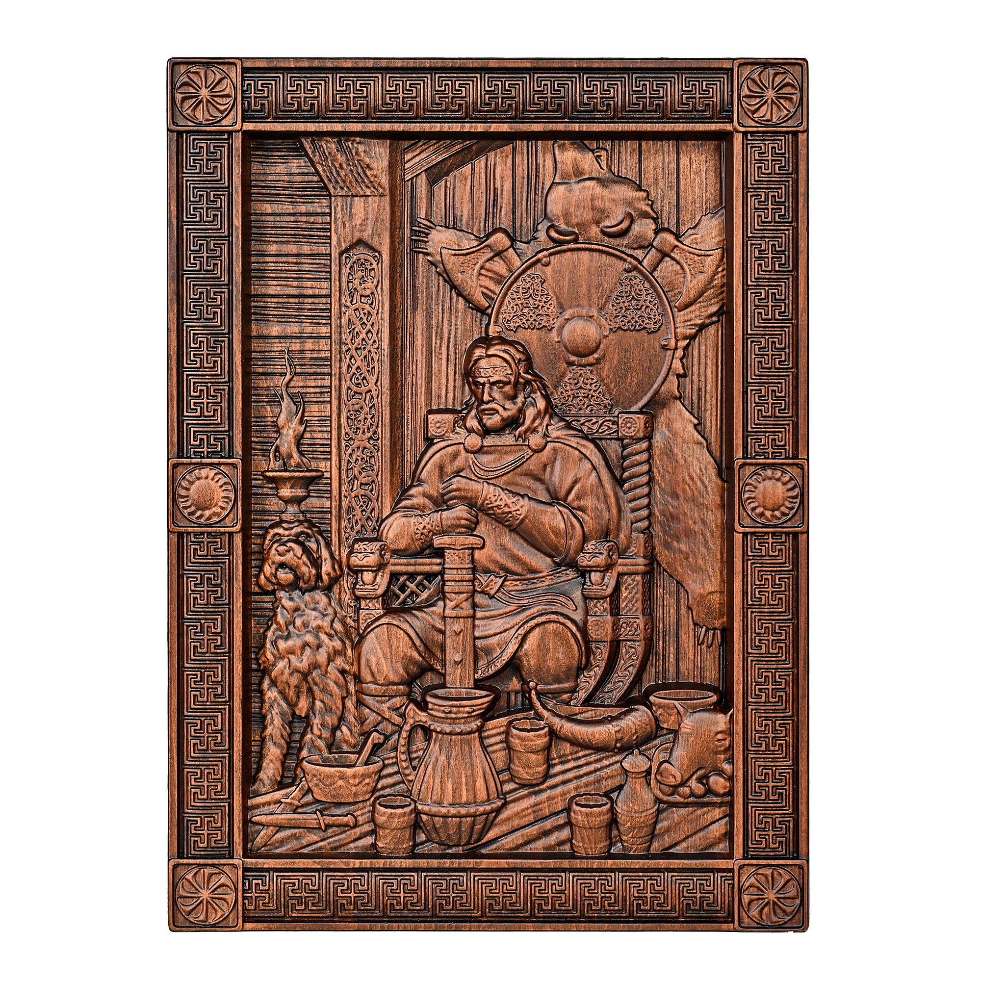 Nordic Forseti Wooden Art—A Timeless Masterpiece of Viking Spirit