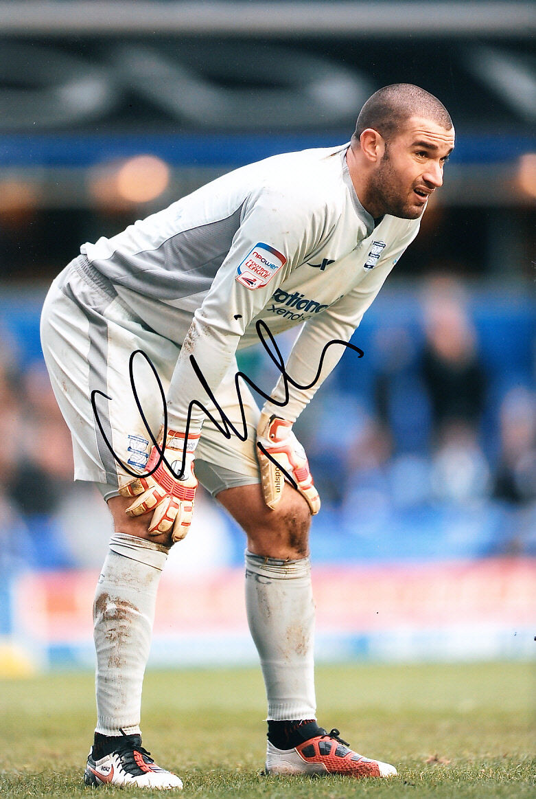 Birmingham City F.C Boaz Myhill Hand Signed 11/12 Photo Poster painting 12x8 5.