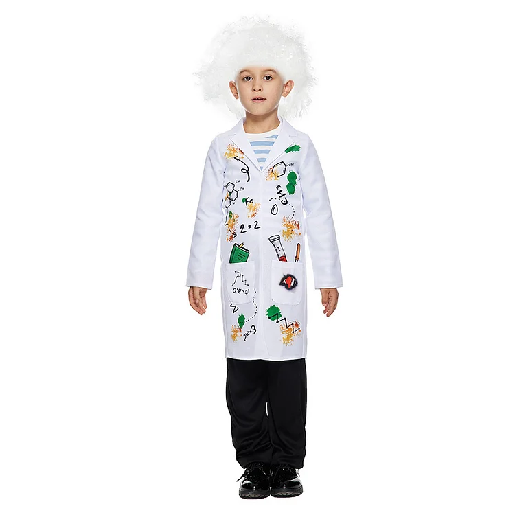 Kids Adult Scientists Working uniform Children Dress Up Costume Halloween Role Play Outfits