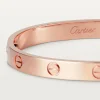 Cartier 18k Rose Gold Love Bangle Bracelet Size 17