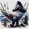 Pirate Goblin-18CT Stamped Cross Stitch 30*30cm/11.81*11.81in