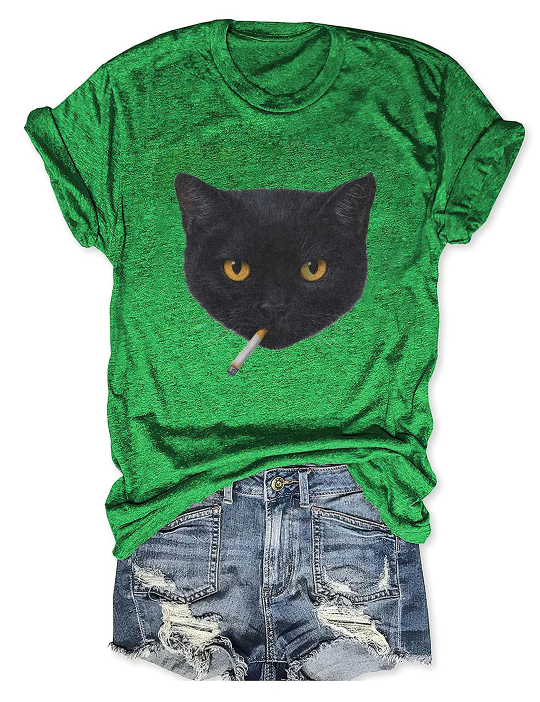 Smoking Cat T-shirt