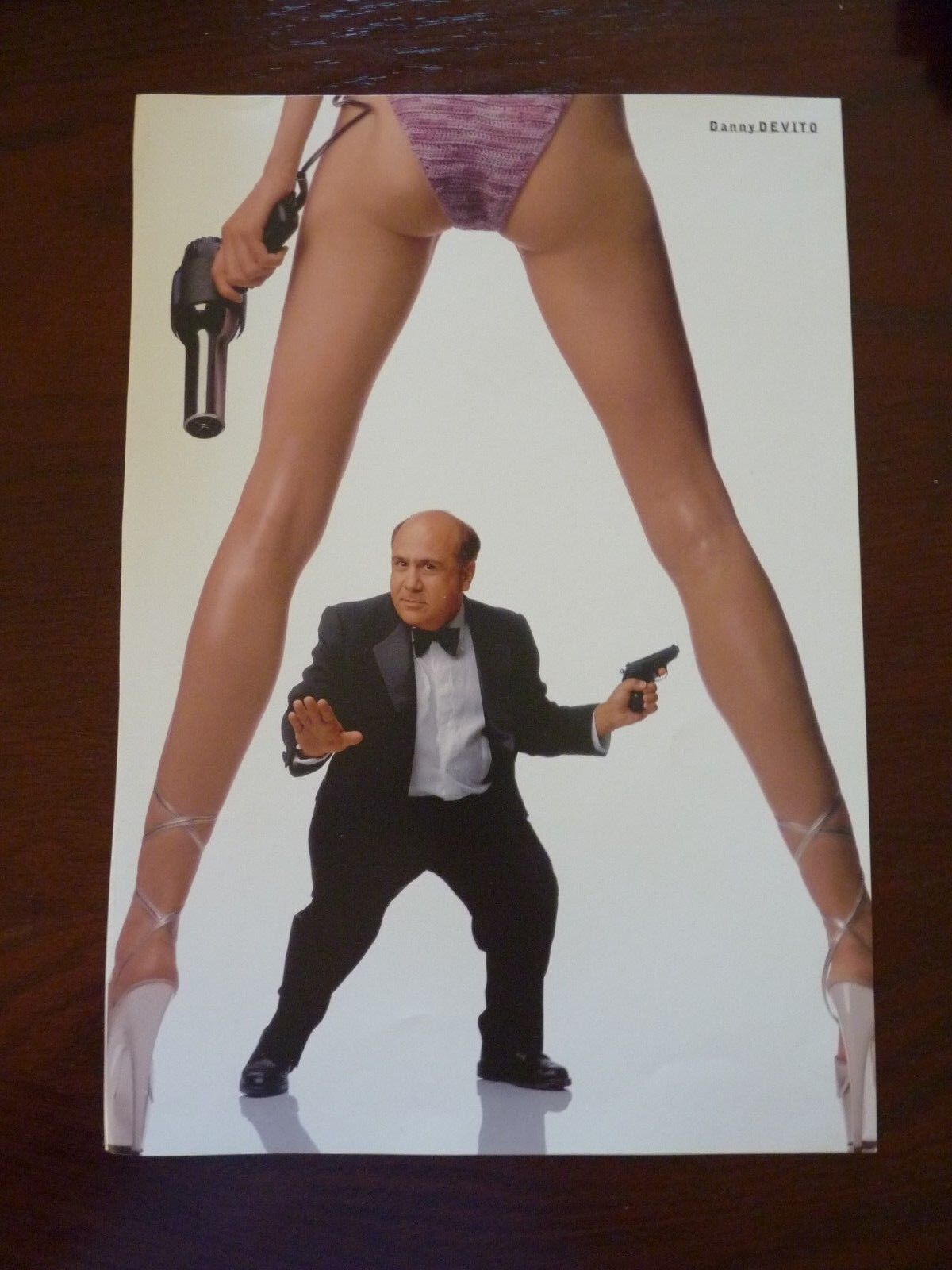 Danny DeVito Single Sided Coffee Table Book Photo Poster painting Page 9.5x13