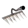 Garden Rake Durable Metal Harrow Garden Hand Rake Tool Heavy Duty Rake Farm Tool