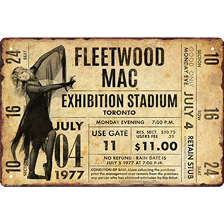 【20*30cm/30*40cm】Fleetwood Mac - Vintage Tin Signs/Wooden Signs